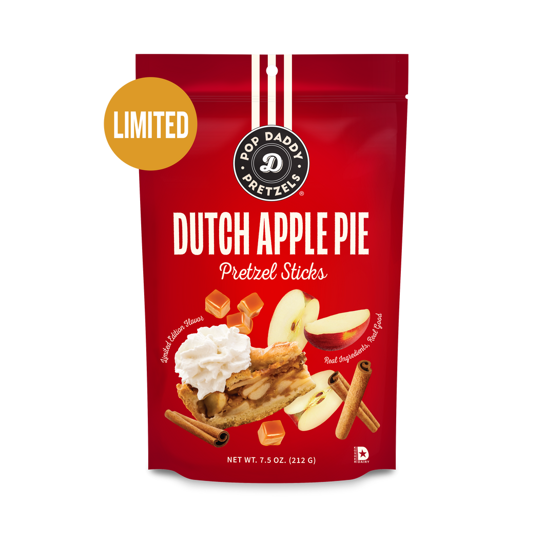 Pop Daddy – Dutch Apple Pie Seasoned Pretzels 7.5 oz