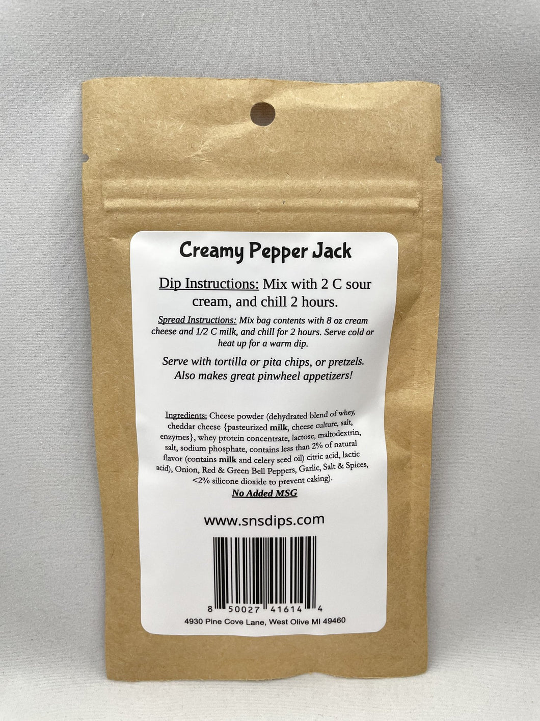 Creamy Pepper Jack Dip Mix