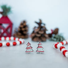 Load image into Gallery viewer, Christmas tree cake studs
