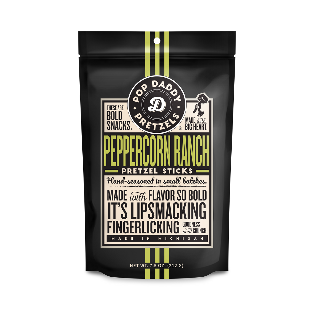 Pop Daddy – Peppercorn Ranch Seasoned Pretzels 7.5oz