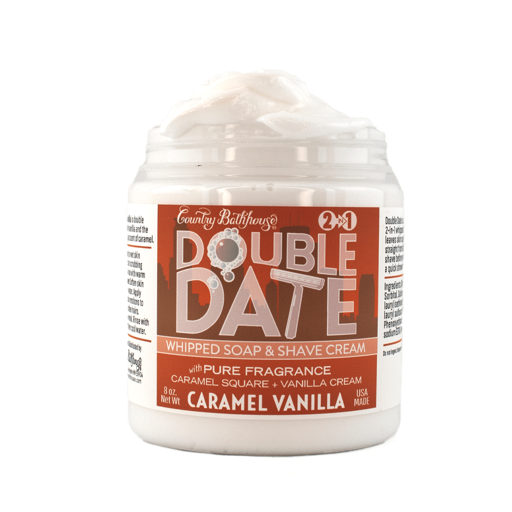 Double Date Whipped Soap and Shave - Caramel Vanilla