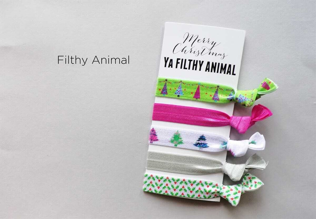 Filthy Animal Hair Ties with Card