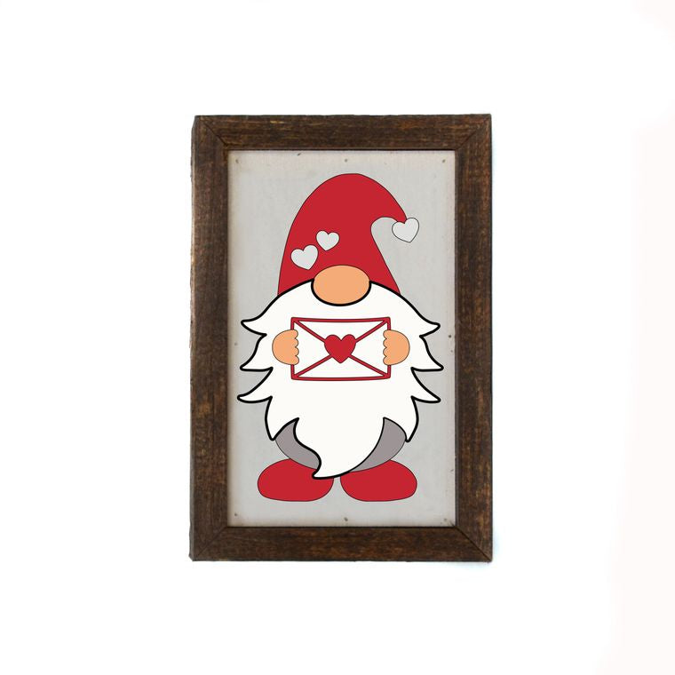 Valentines Gnome Sign - 6 x 4