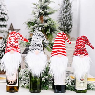 Set of 4 Gnome Wine Bottle Toppers