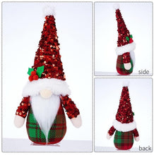 Load image into Gallery viewer, Sequin Christmas gnome duo
