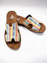 Load image into Gallery viewer, Corkys Bogalusa Sandal- Rainbow Leopard
