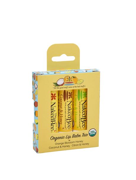 The Naked Bee 3 Pack Lip Balm Gift Set