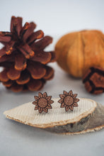 Load image into Gallery viewer, Wooden Stud Earrings
